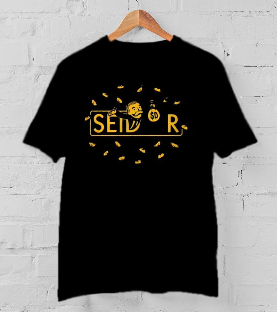 Seidler Monopoly Mr. Moneybags Style With Dollar Signs T-Shirt