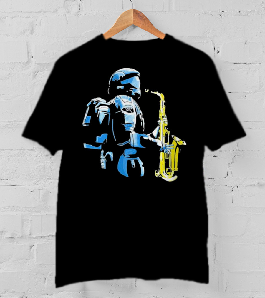 Halo 3 ODST Soldier Playing Saxophone T-Shirt