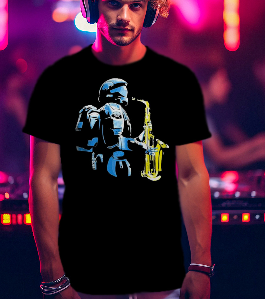 Halo 3 ODST Soldier Playing Saxophone T-Shirt