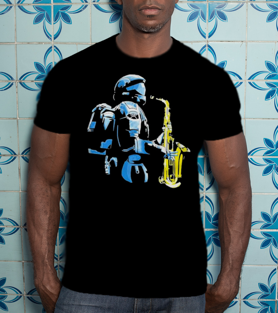 Halo 3 ODST Soldier Playing Saxophone T-Shirt