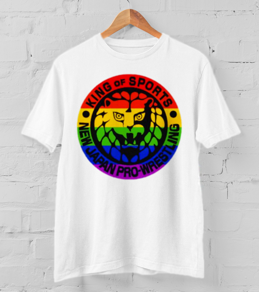 King Of Sports New Japan Pro-Wrestling Rainbow Lion T-Shirt