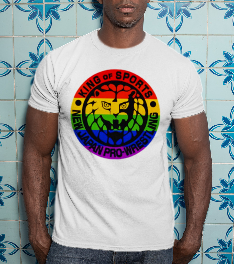 King Of Sports New Japan Pro-Wrestling Rainbow Lion T-Shirt