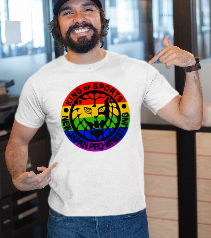 King Of Sports New Japan Pro-Wrestling Rainbow Lion T-Shirt