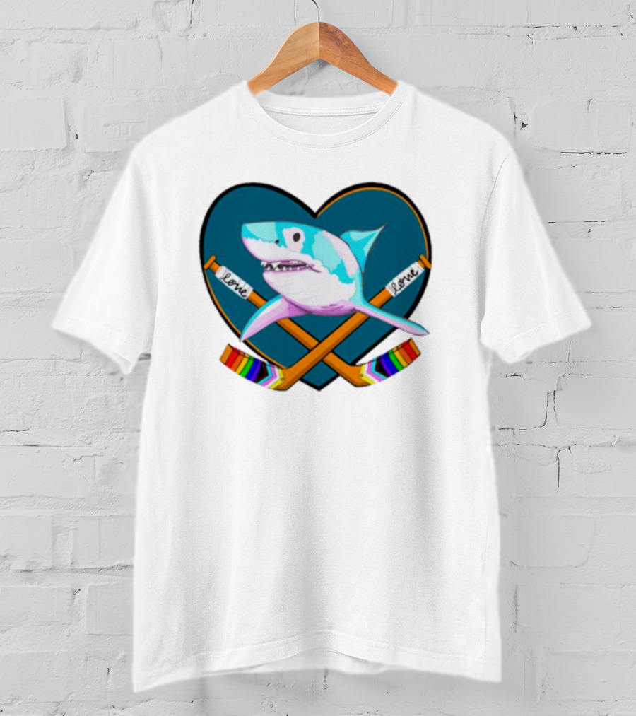 San Jose Sharks Pride Night Love Inclusion Diversity Hockey T-Shirt