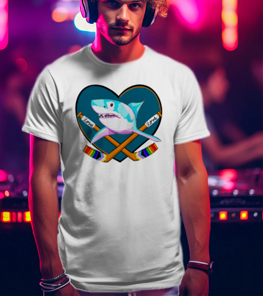 San Jose Sharks Pride Night Love Inclusion Diversity Hockey T-Shirt