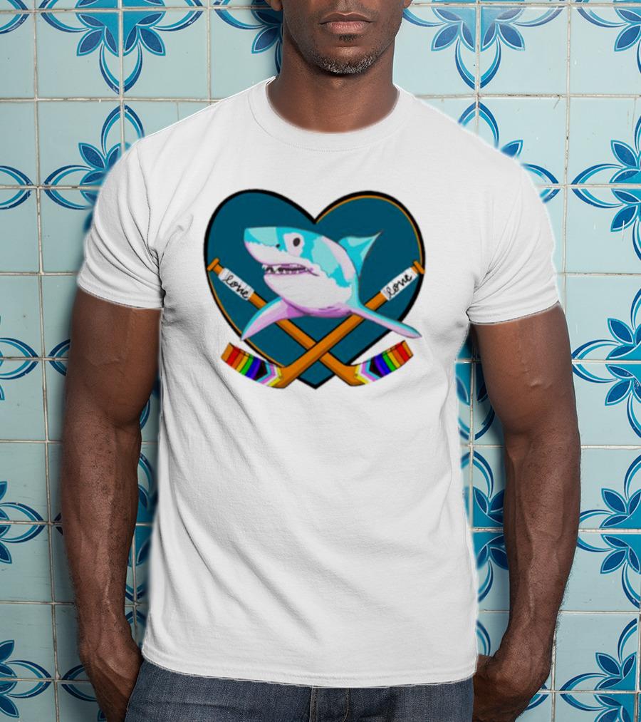 San Jose Sharks Pride Night Love Inclusion Diversity Hockey T-Shirt