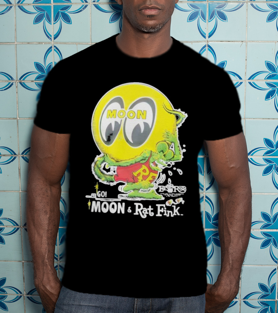 Go MOON And Rat Fink T-Shirt