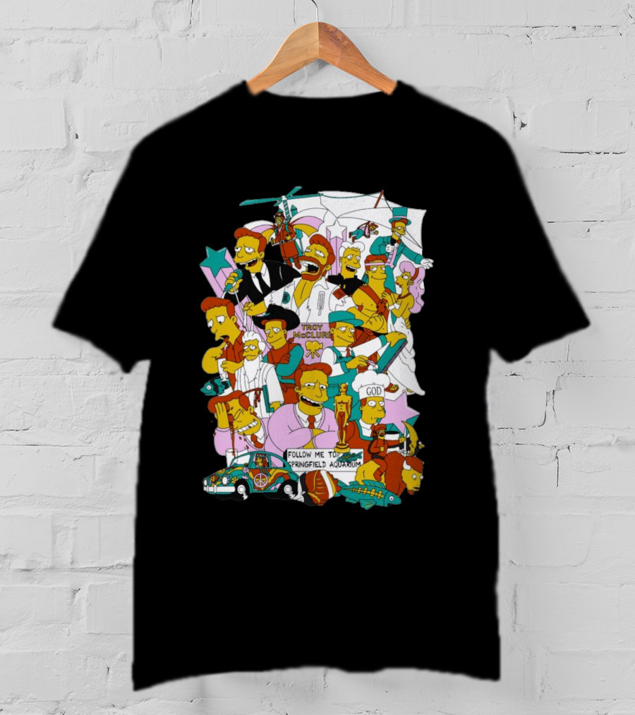HI I’m Troy Mcclure Follow Me To Springfield Aquarium Simpsons T-Shirt