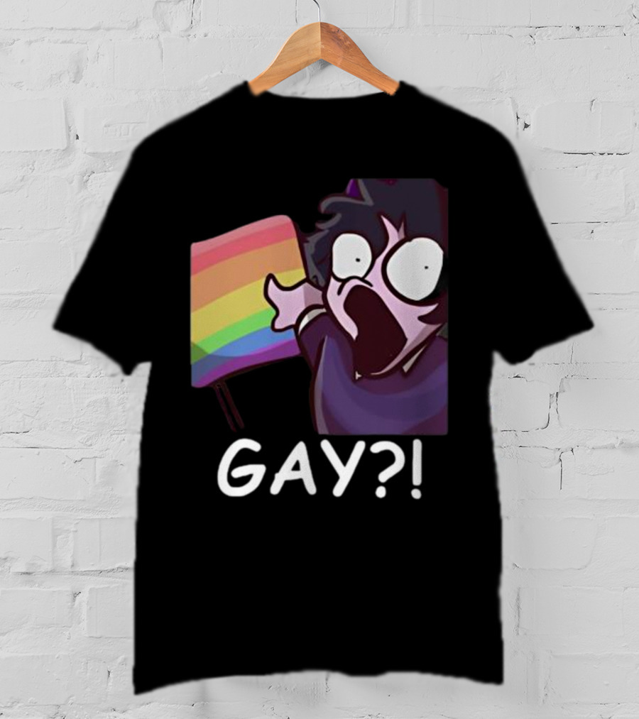 Jellybean Gay? Rainbow Flag Shocked Reaction T-Shirt