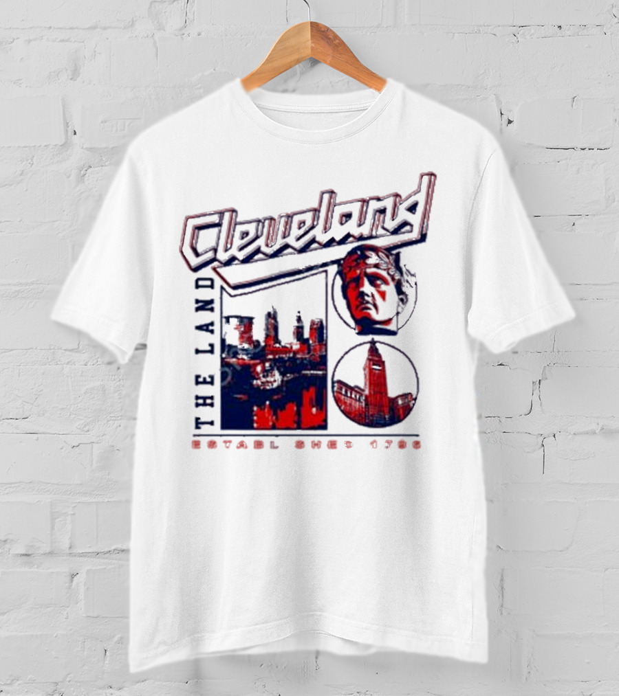 Cleveland The Land Established 1796 Skyline And Monument T-Shirt
