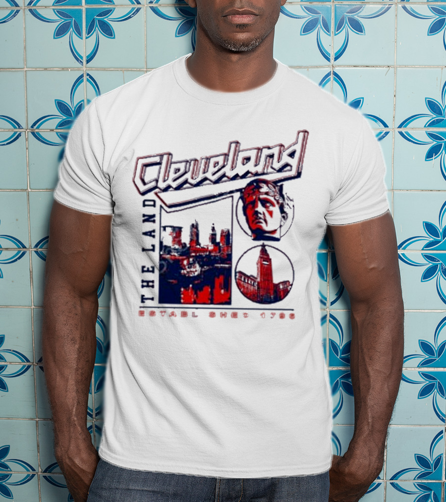 Cleveland The Land Established 1796 Skyline And Monument T-Shirt