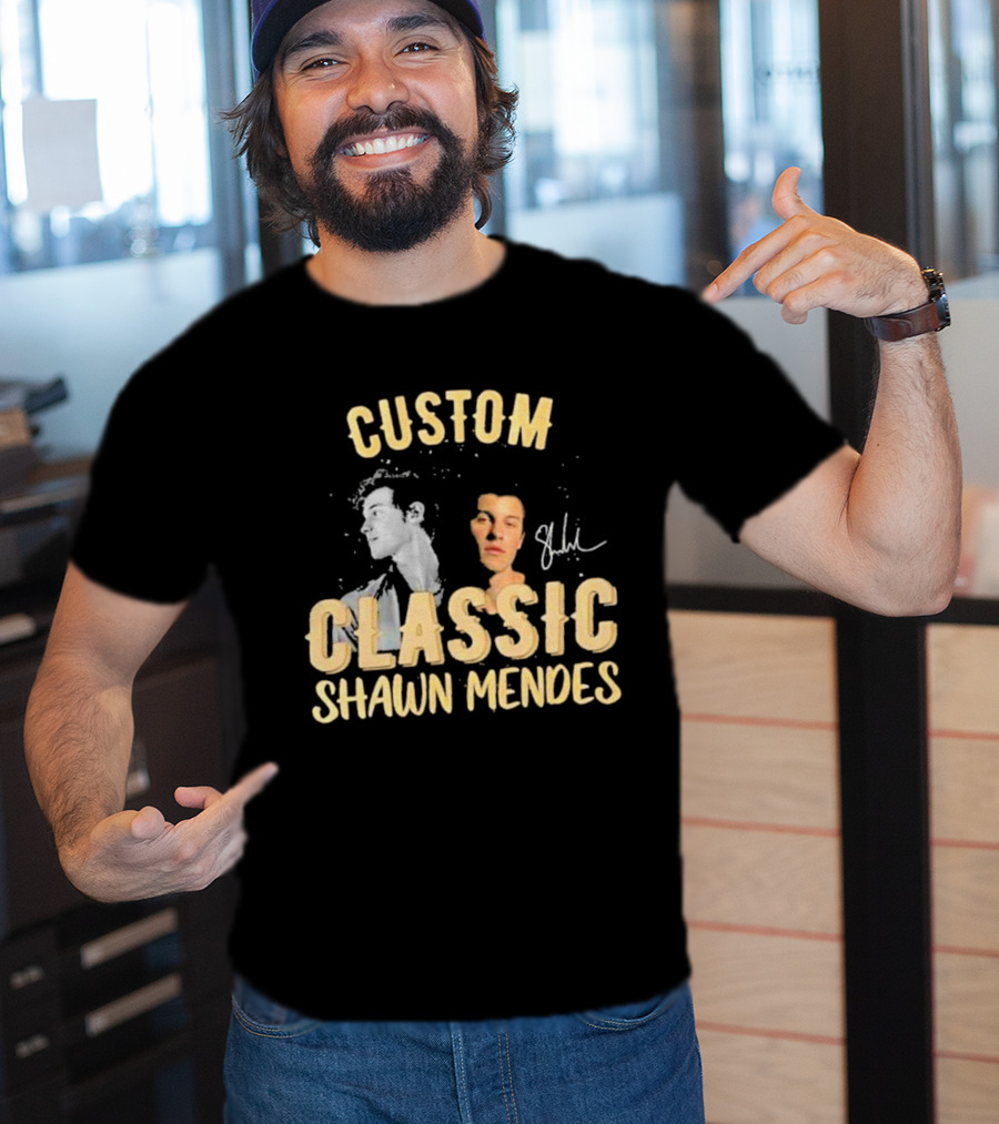 Custom Classic Shawn Mendes Signature T-Shirt