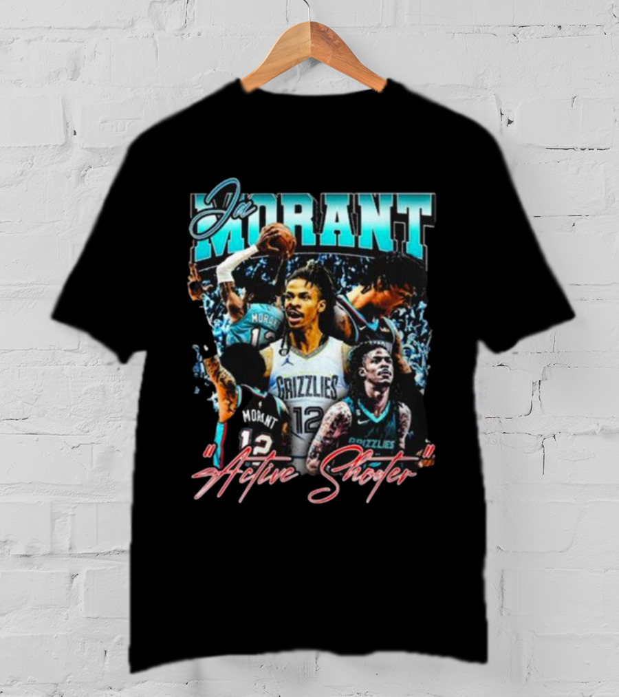 Ja Morant Grizzlies Active Shooter Basketball Star T-Shirt