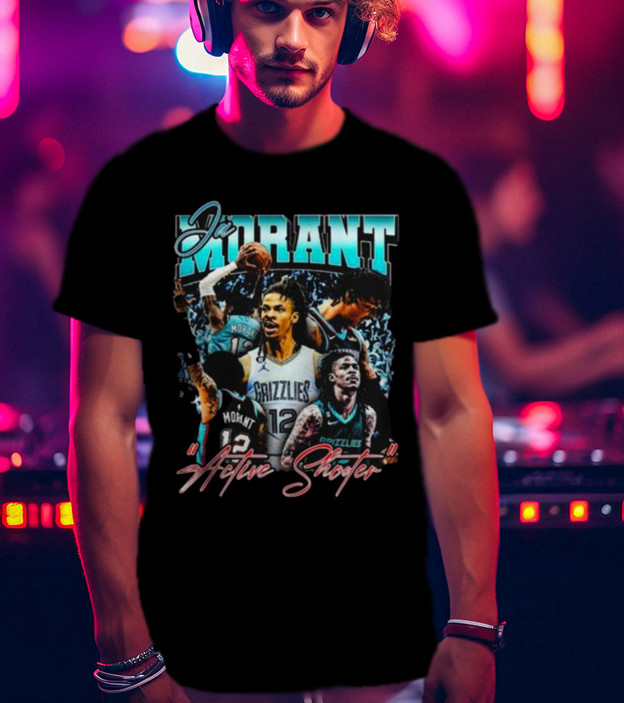 Ja Morant Grizzlies Active Shooter Basketball Star T-Shirt