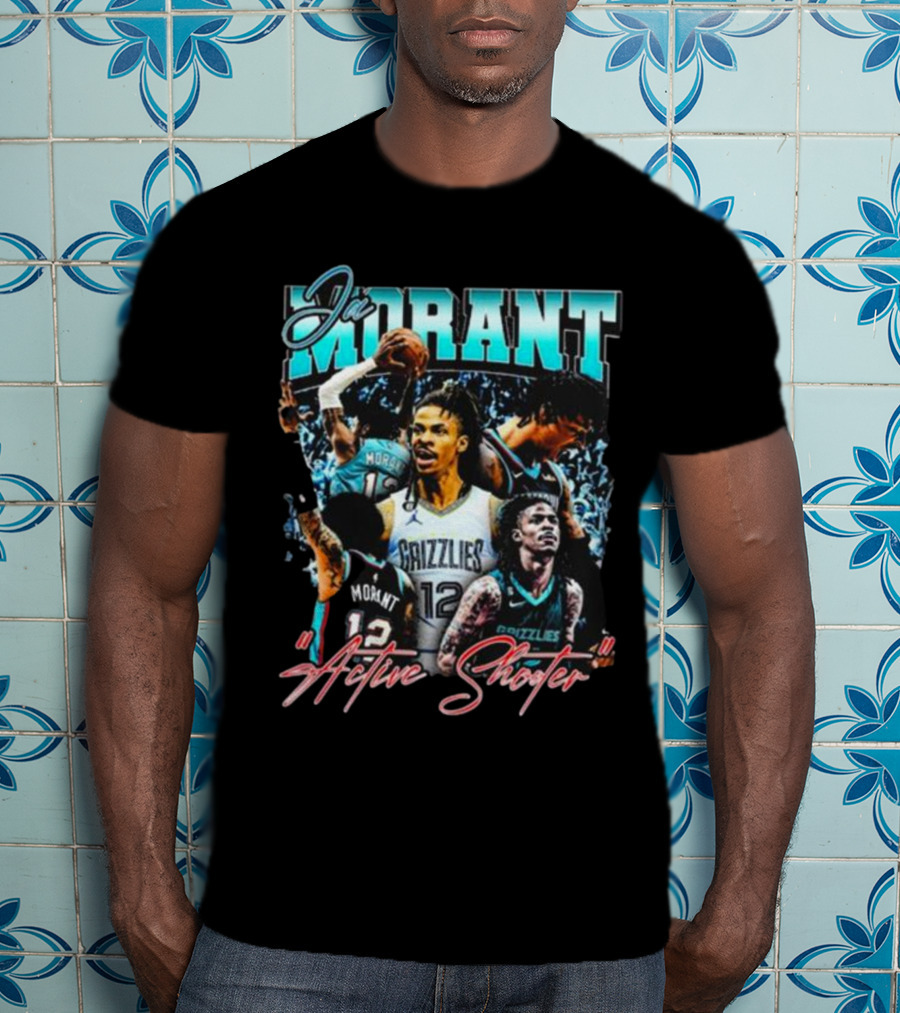 Ja Morant Grizzlies Active Shooter Basketball Star T-Shirt