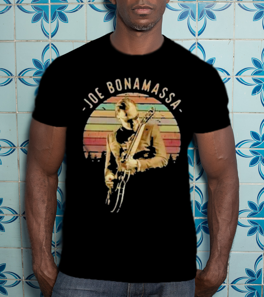 Joe Bonamassa Vintage Sunset Guitar T-Shirt