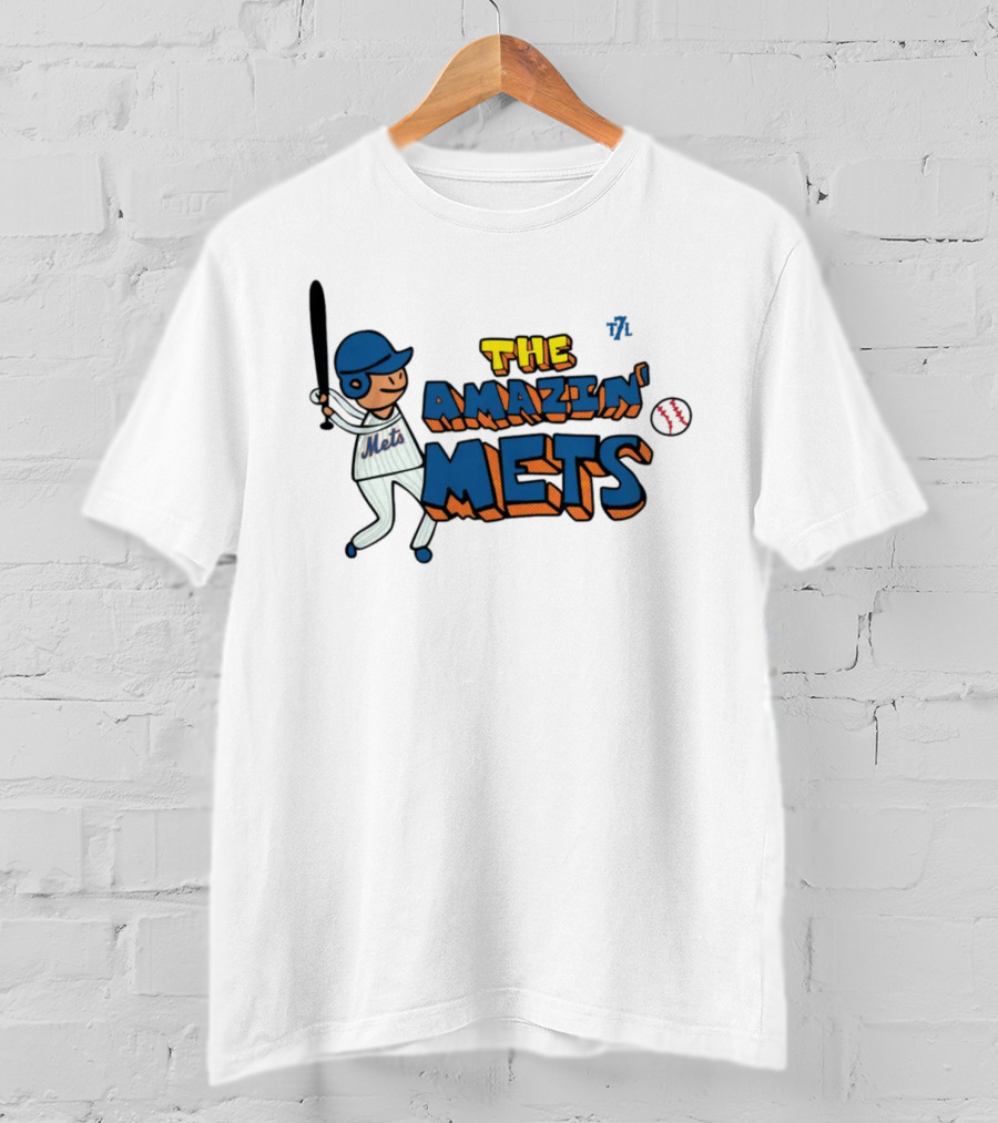 The Amazin' Mets Batter Doodle 7L T-Shirt