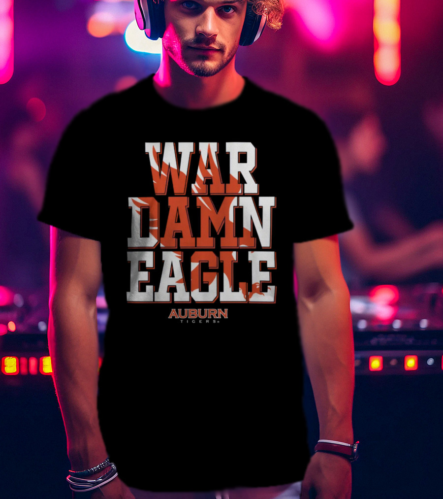 War Damn Eagle Auburn Tigers Fanatics Branded Hometown Collection T-Shirt