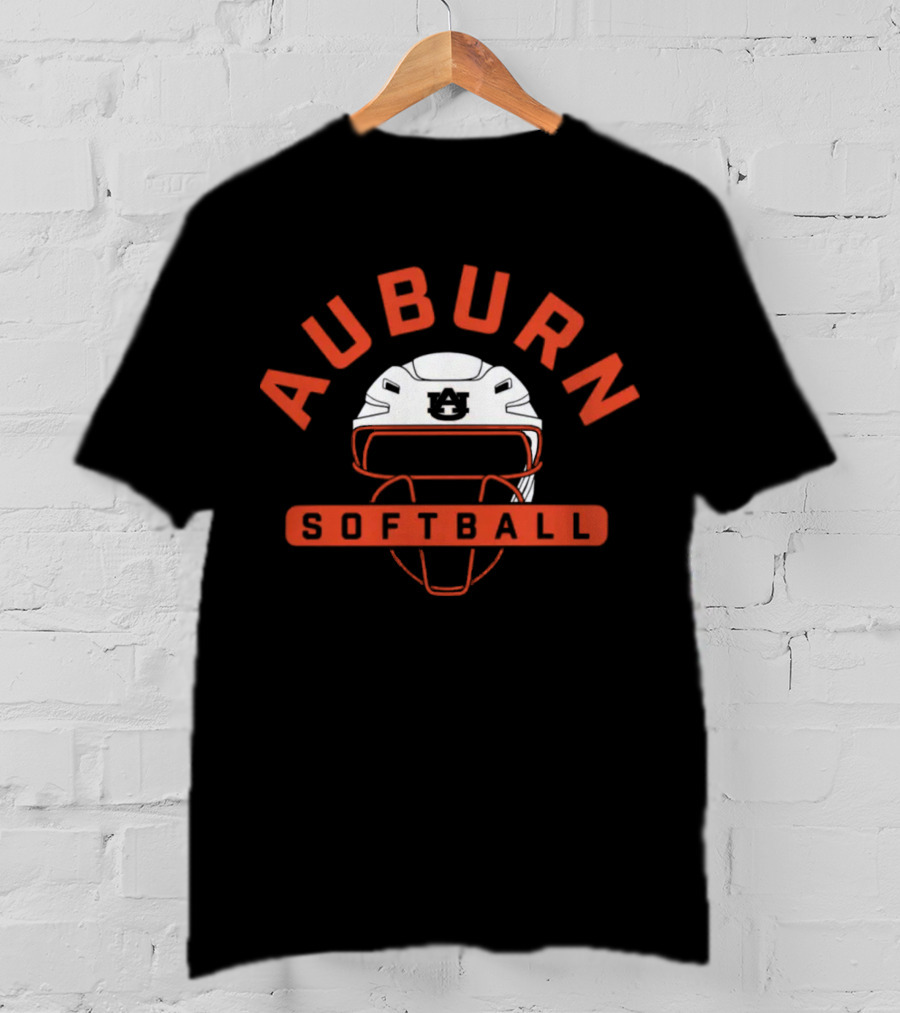Auburn Softball Catcher Helmet Team T-Shirt