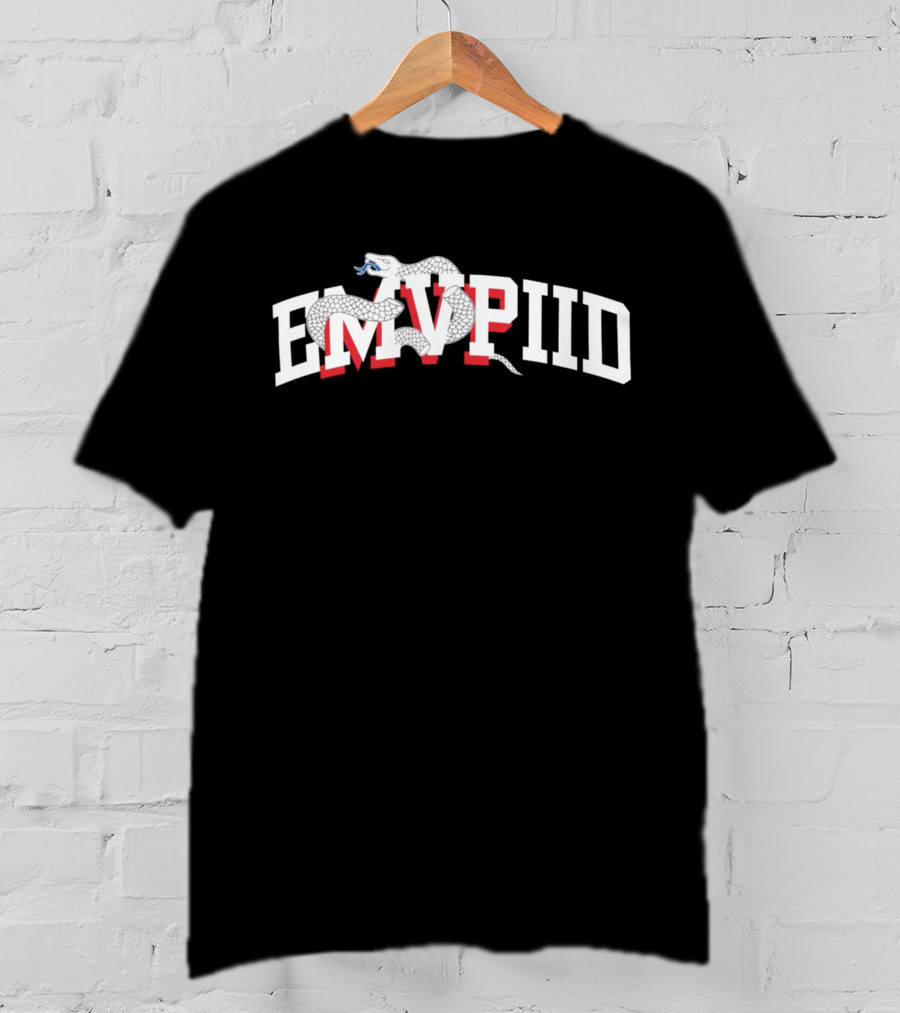 Philadelphia Joel Embiid Emvpiid Snake Typography T-Shirt
