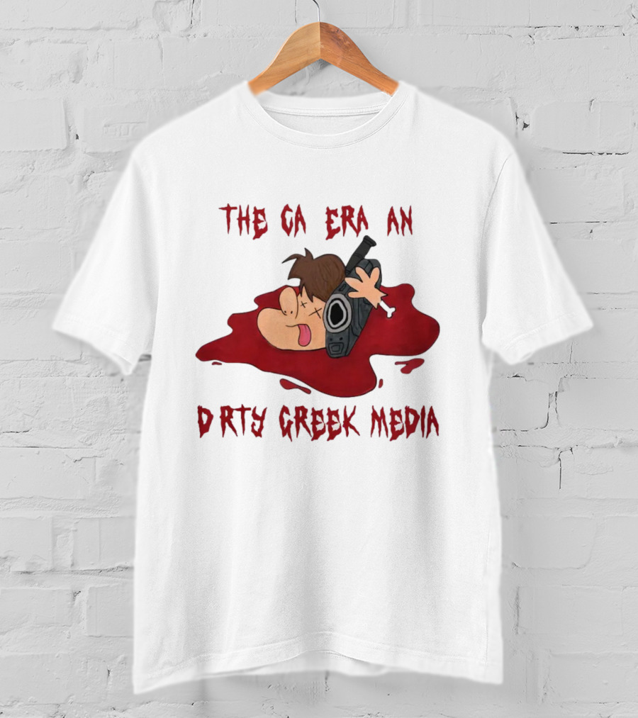 Dirty Creek Media The Cameraman Cartoon Blood Pool T-Shirt