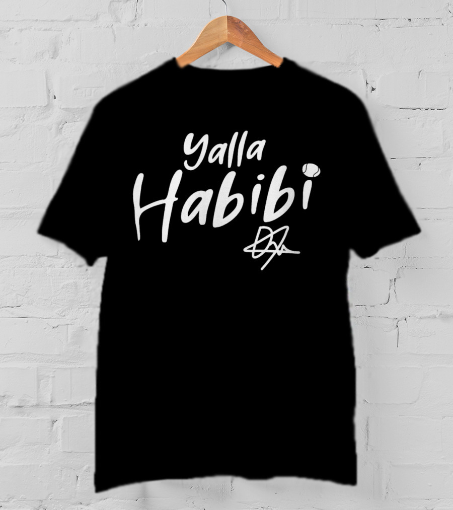 Ons Jabeur Yalla Habibi Tennis Ball Signature T-Shirt