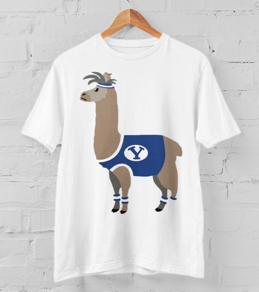 Oval Y Llama BYU Brigham Supply Company Sports T-Shirt