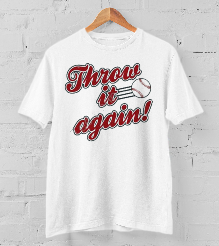 Sandra Golden Throw It Again Baseball T-Shirt