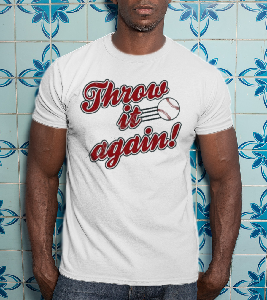 Sandra Golden Throw It Again Baseball T-Shirt