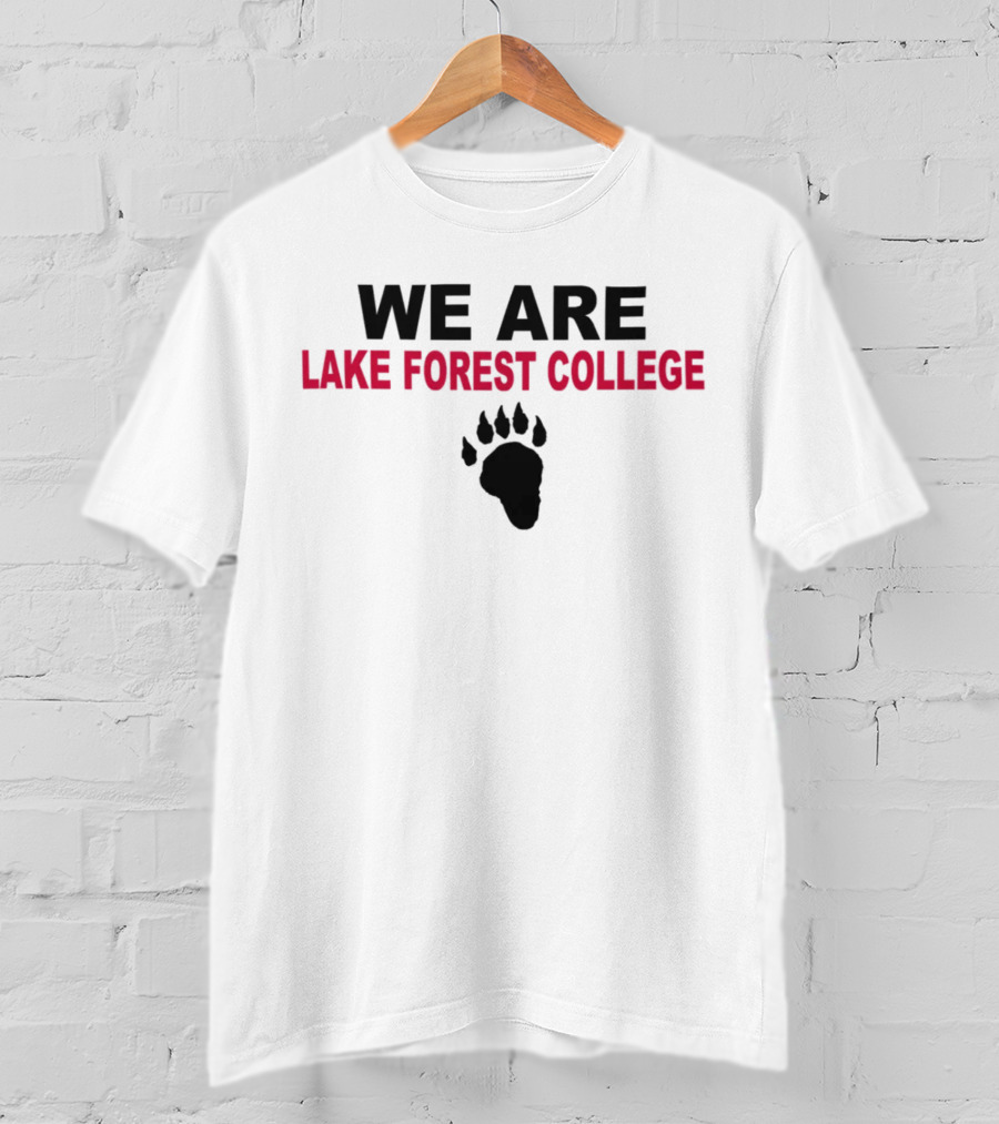 Sideline BSN Sports Store We Are Lake Forest College Bear Paw T-Shirt