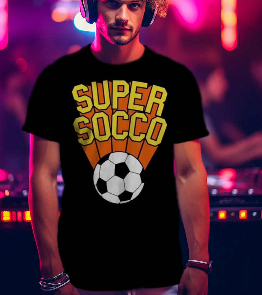 Super Socco Soccer Ball Burst T-Shirt