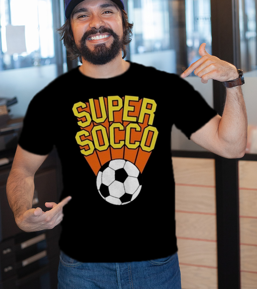 Super Socco Soccer Ball Burst T-Shirt