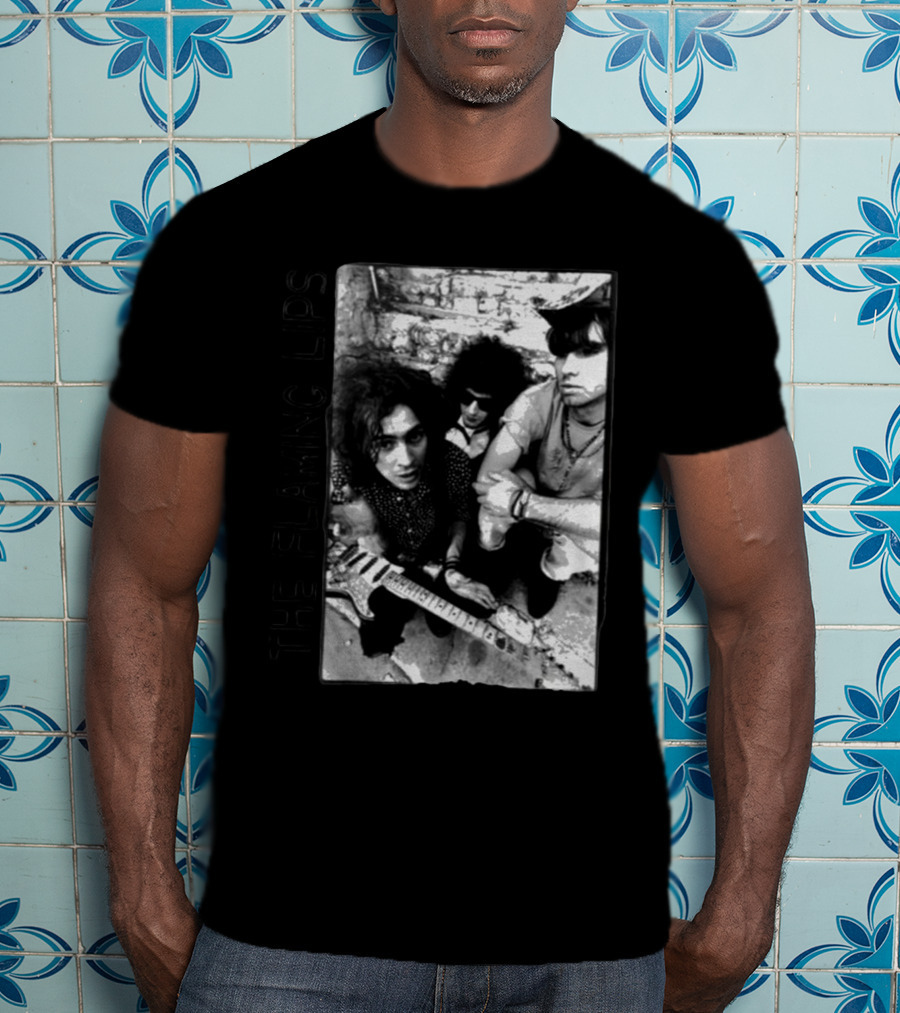 The Flaming Lips She Don’t Use Jelly Black And White Band Photo T-Shirt