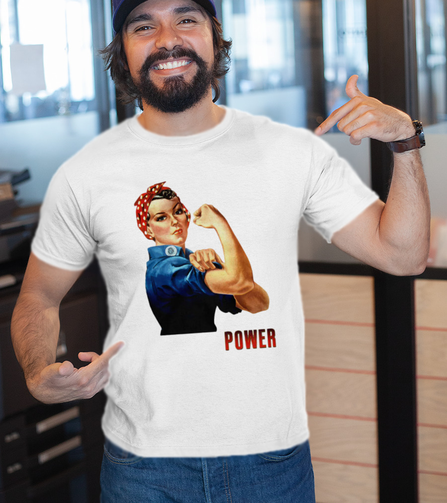 Rosie The Riveter Woman Power T-Shirt