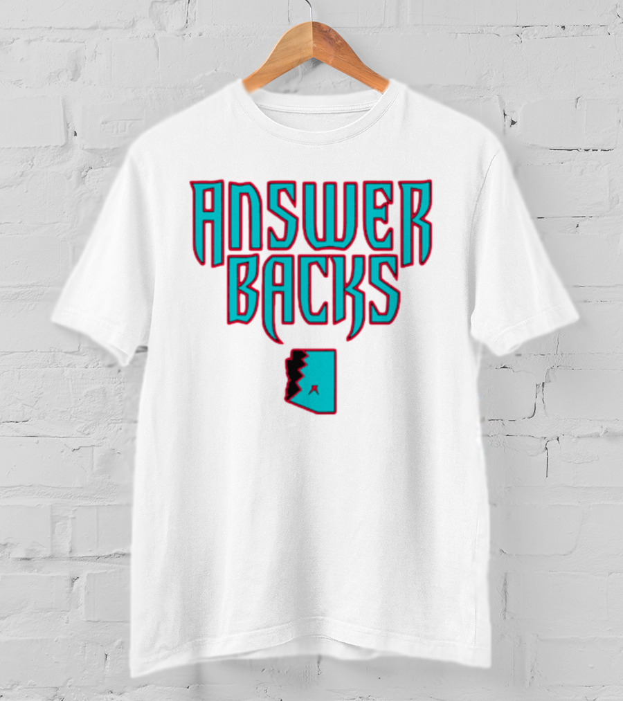Arizona Answerbacks Answer Backs State Outline T-Shirt