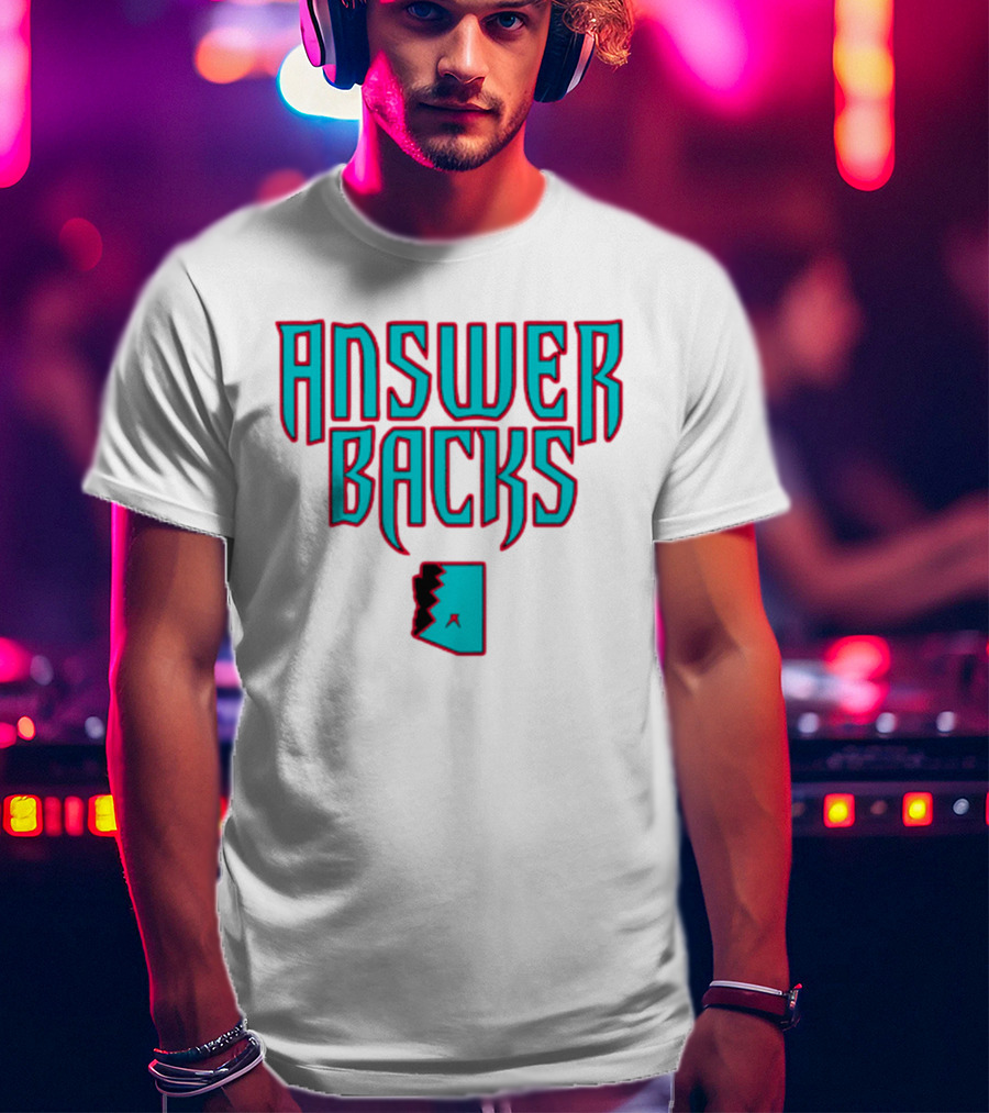Arizona Answerbacks Answer Backs State Outline T-Shirt