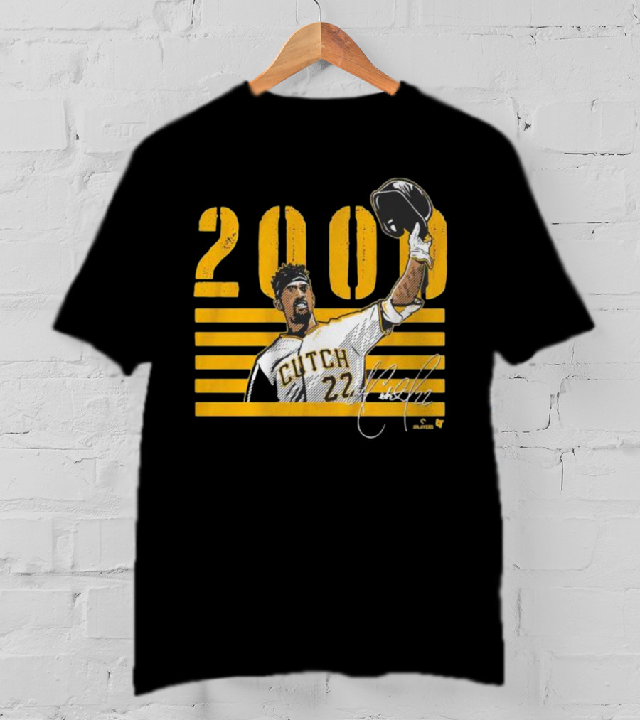 Pittsburgh Cutch 22 2000 Hits Celebration MLB Player T-Shirt