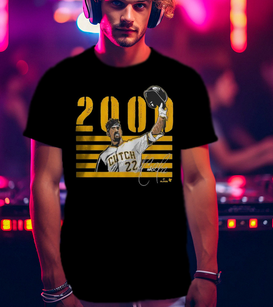 Pittsburgh Cutch 22 2000 Hits Celebration MLB Player T-Shirt