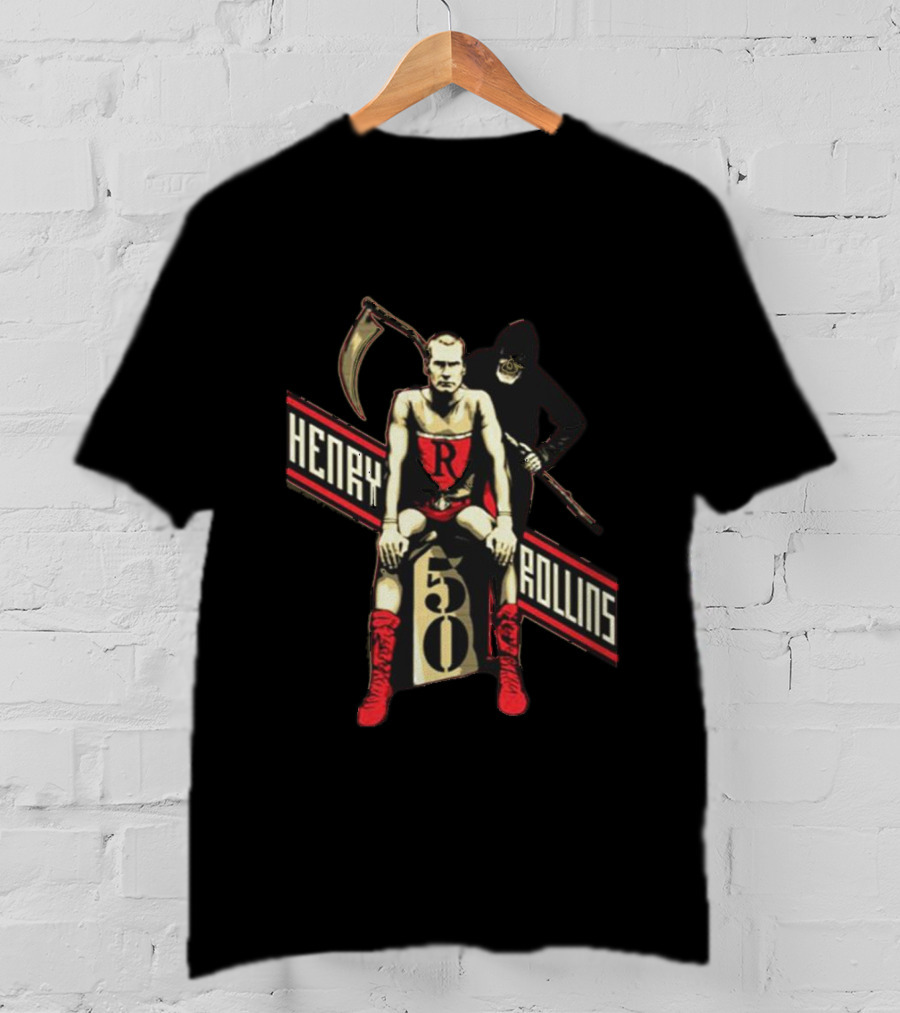Henry Rollins Reaper 50 Red Boots T-Shirt