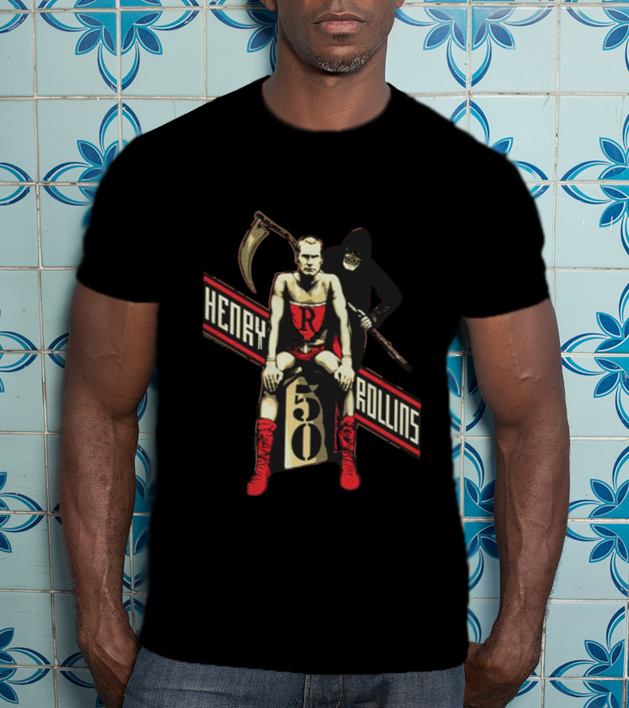 Henry Rollins Reaper 50 Red Boots T-Shirt