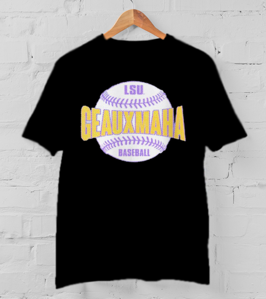 LSU Tigers GEAUXMAHA Baseball T-Shirt