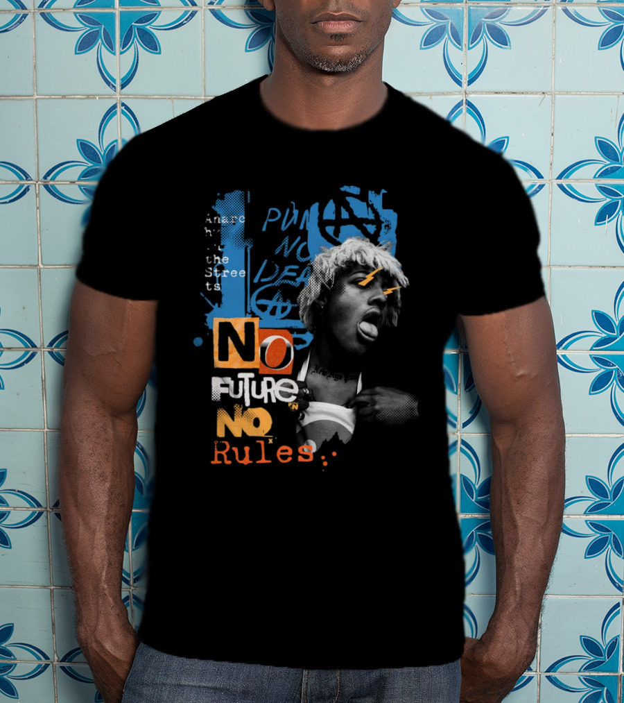 Punk Anarchy Streets No Future No Rules T-Shirt