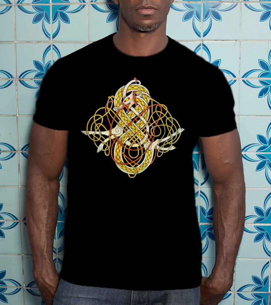 Dargon Celtic Knotwork Serpent T-Shirt