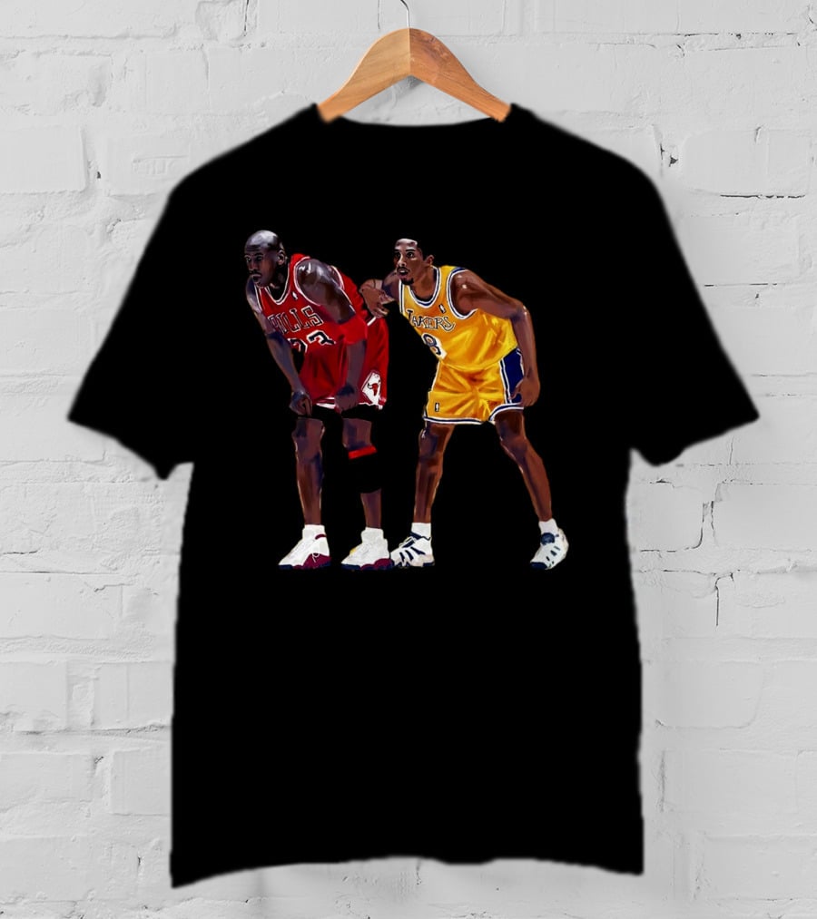 Bulls 23 Lakers 8 Iconic Basketball Legends T-Shirt