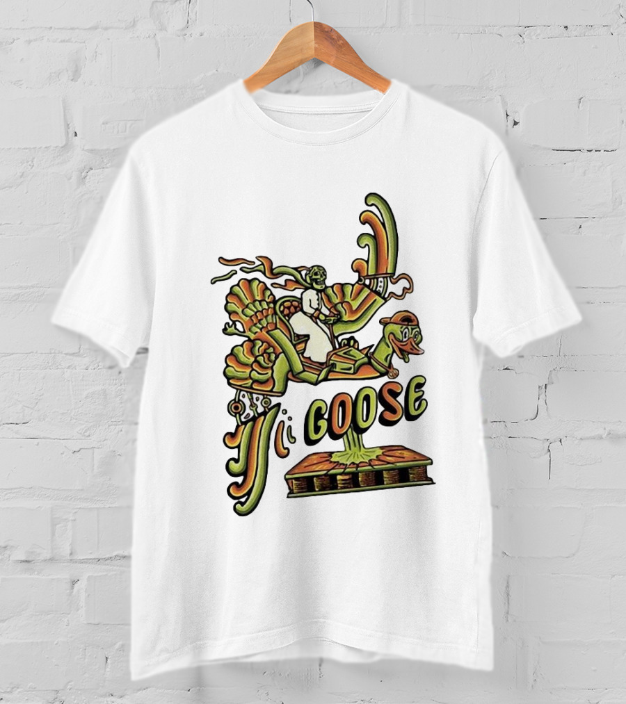 Goose Summer Bird Ride Adventure T-Shirt