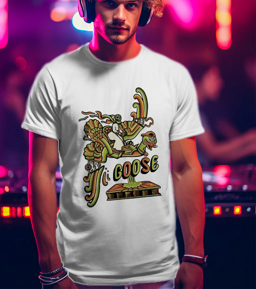 Goose Summer Bird Ride Adventure T-Shirt