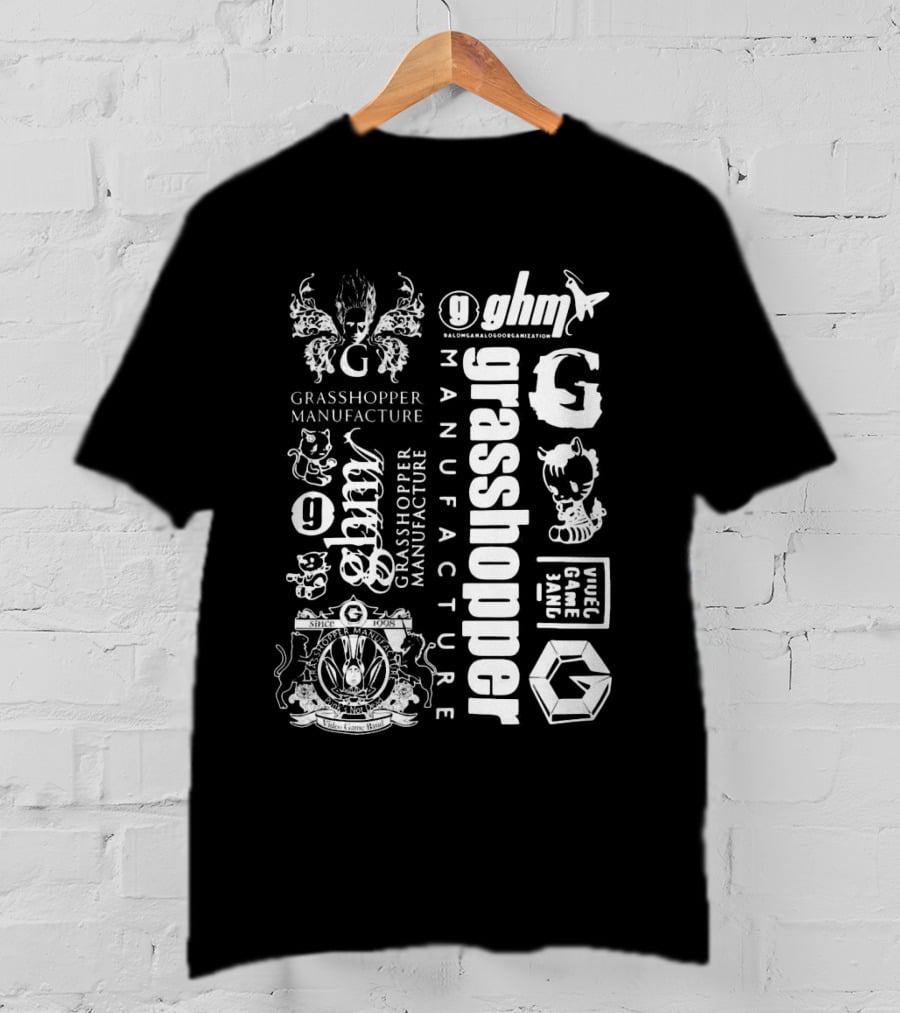 Grasshopper Manufacture GHM Grasshopper Manufacture Grasshopper GHM Uncle Game Jam T-Shirt