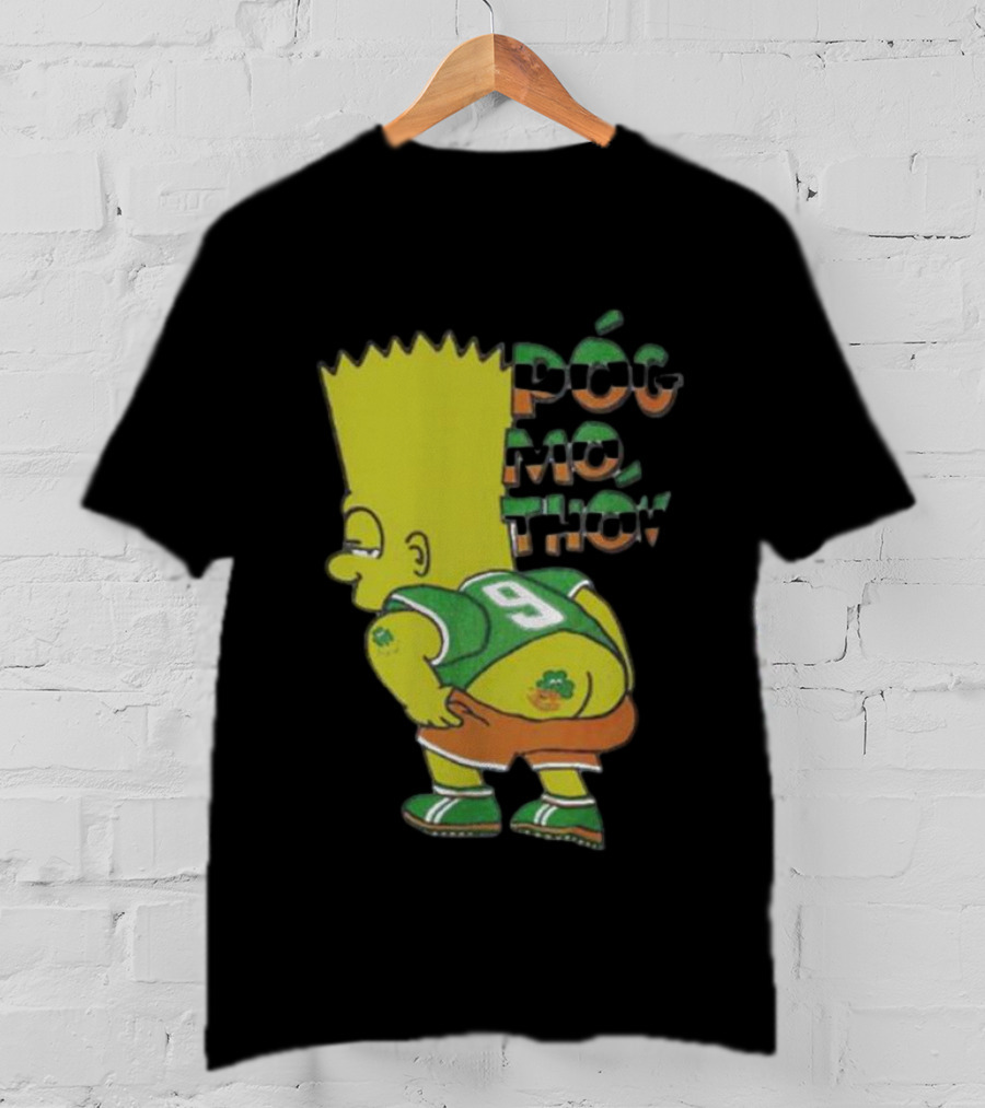 Simperson Bart Number 9 Pog Mo Thon St. Patrick's Irish Green T-Shirt