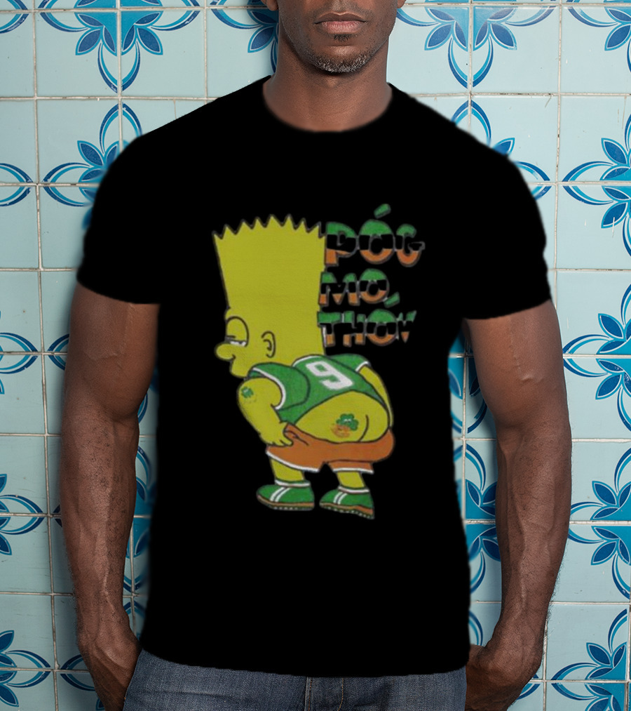 Simperson Bart Number 9 Pog Mo Thon St. Patrick's Irish Green T-Shirt