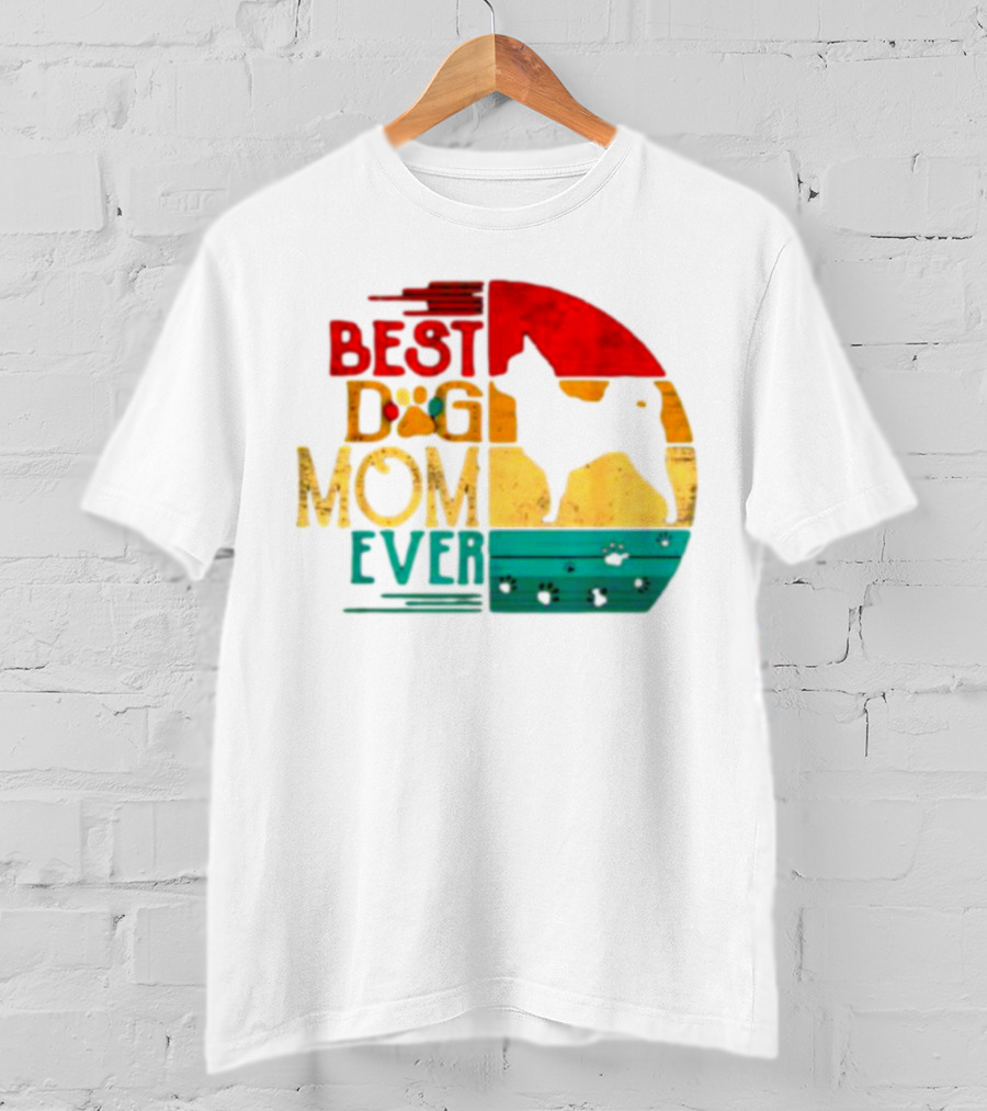 Best Dog Mom Ever Chihuahua Vintage Retro T-Shirt